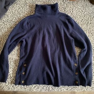 NWOT J CREW | Extra Soft Yarn Button Turtleneck Sweater